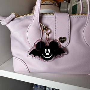 Pastel  Mickey and Minnie bat bag charms