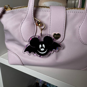 Pastel  Mickey and Minnie bat bag charms