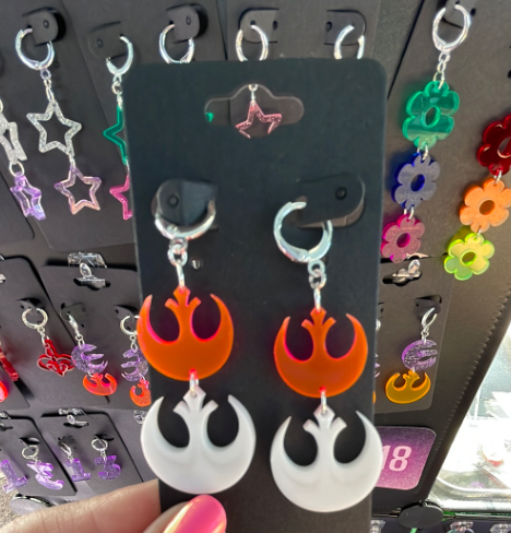 Rebel and Starbird mixed Acrylic earrings