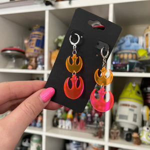 Rebel and Starbird mixed Acrylic earrings