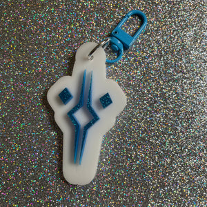 Fulcrum acrylic bag charm