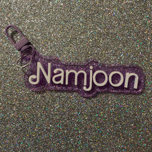 BTS doll font nameplate bag charms