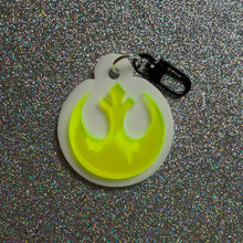 Rebel acrylic bag charm