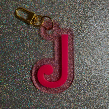 Doll Acrylic initial  bag charm