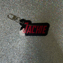 Super Team  font nameplate bag charm