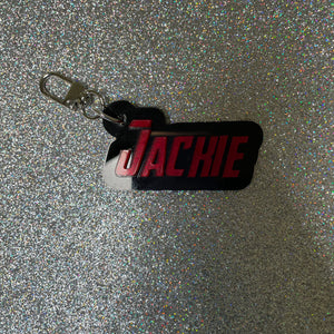 Super Team  font nameplate bag charm