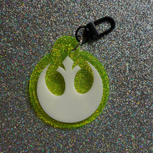 Rebel acrylic bag charm