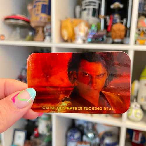 Hate is F-ing real  holo sticker
