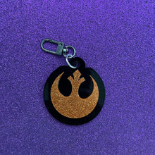 Rebel acrylic bag charm