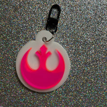 Rebel acrylic bag charm
