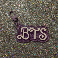 BTS doll font nameplate bag charms