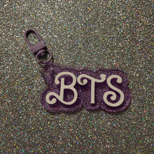 BTS doll font nameplate bag charms