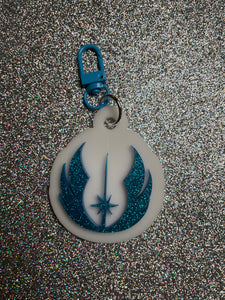 Galactic logo acrylic bag charms