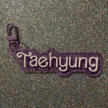 BTS doll font nameplate bag charms