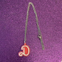 Doll font necklace charm