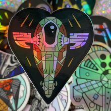 Ship hearts Holographic stickers