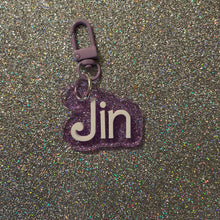 BTS doll font nameplate bag charms