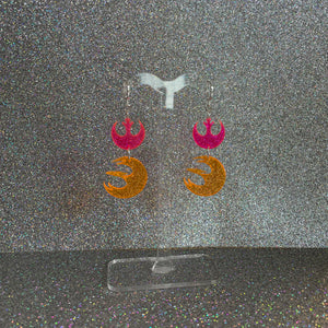 Rebel and Starbird mixed Acrylic earrings