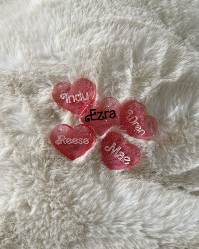 Custom Acrylic heart dog tag