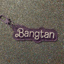 BTS doll font nameplate bag charms