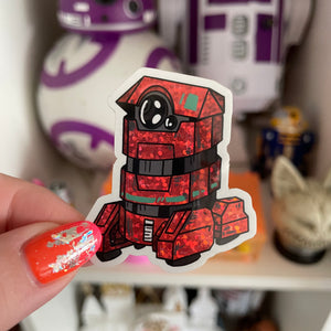 Glitter Cutie droid stickers