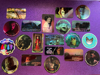 Lyric mash up stickers