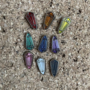 Crystal mini pins YOU PICK THE COLOR