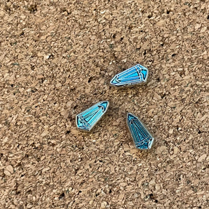 Crystal mini pins YOU PICK THE COLOR
