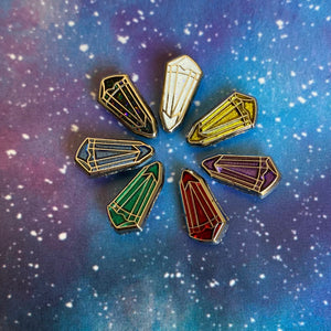 Crystal mini pins YOU PICK THE COLOR