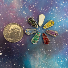 Crystal mini pins YOU PICK THE COLOR