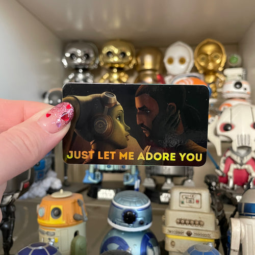 Adore you holo sticker
