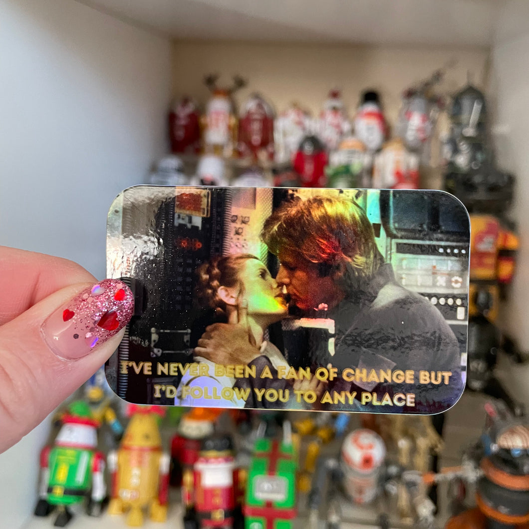 Fan of change holo sticker