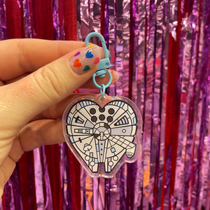 Galactic acrylic keychains