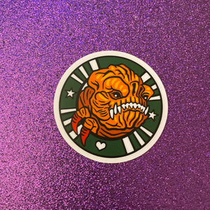 Clear frap logo stickers